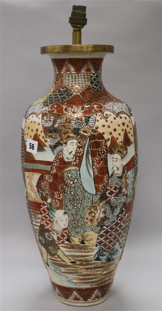 A Japanese vase, height 47cm